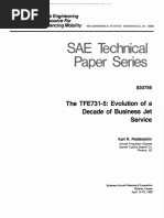 The TFE731-5 Evolution of A Decade of Business Jet