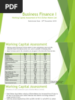 Working Capital Assessment of Eicher Motors LTD