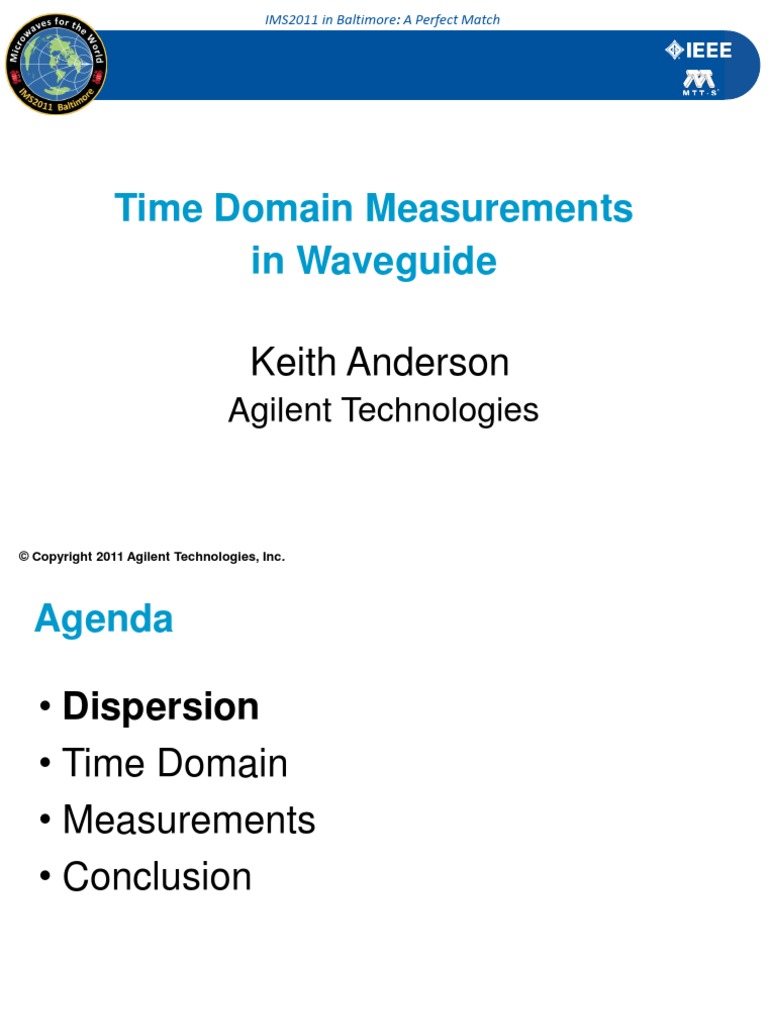 Time Domain Measurements in Waveguide: Keith Anderson | PDF ...