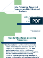 Prerequisite Programs, Approved Supplier Programs, and Certificates of Analysis
