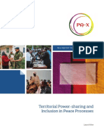 Territorial Power-Sharing and Inclusion in Peace Processes