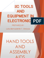 Basic Tools and Equipment in Electronics