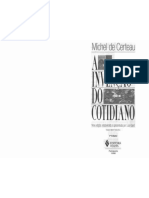 CERTEAU, M. A Invenção Do Cotidiano. Vol. 1. Cap. Fazer Com... - Ed 1998