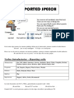 Reported Speech Teoria