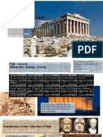 La construcción del Partenón de Atenas