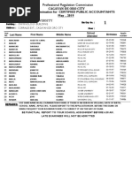 CPA Exam Room Assignment May 2019