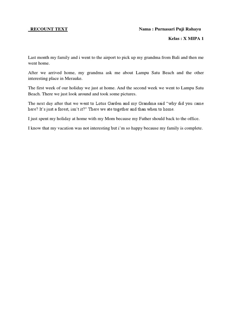 Family Holiday in Merauke | PDF