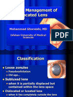 Surgical Management of Dilocated Lens: Mohammad Ghoreishi, MD