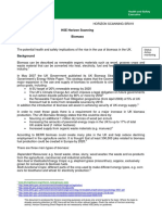 HSE Horizon Scanning Biomass Issue: Status: Active Monitoring