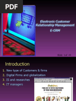 Electronic Customer Relationship Management E-Crm