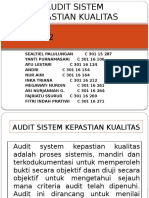 Audit Sistem Kepastian Kualitas
