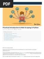 Practical Introduction To Web Scraping in Python