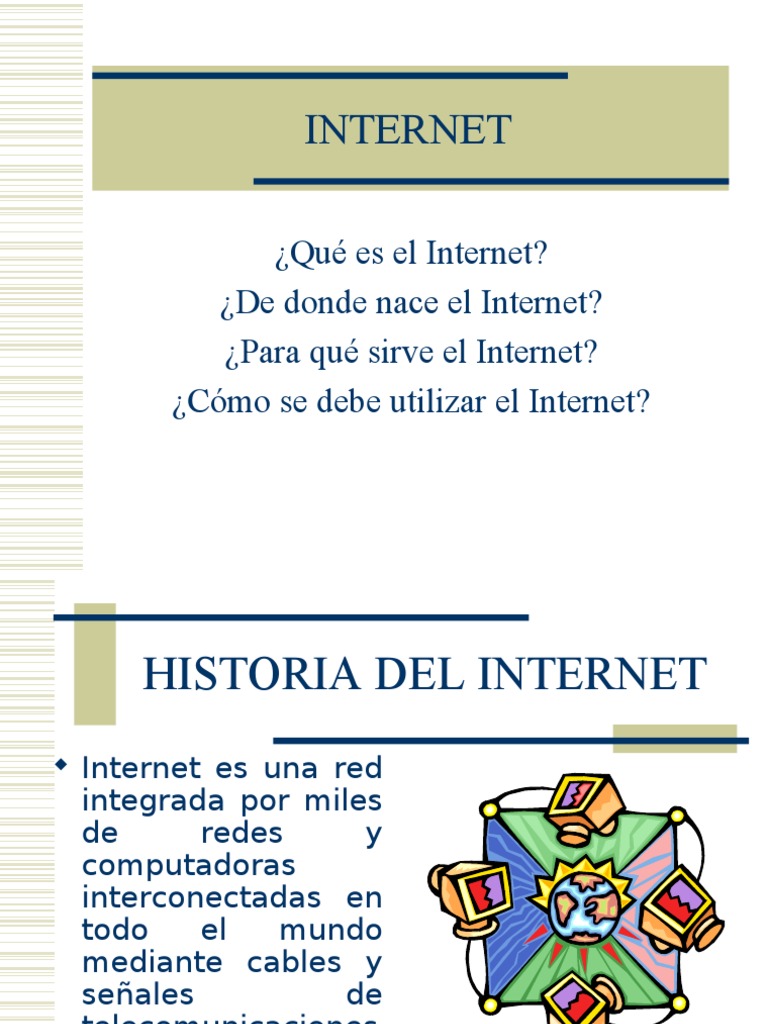 Historia y origen del Internet | PDF | Red mundial | Internet y web