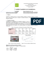 Informe 2 Cuantificación de Carbohidratos