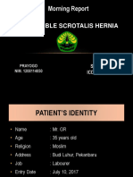 Morning Report: Irreponible Scrotalis Hernia