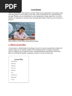 Lesson Planning Lecture PDF