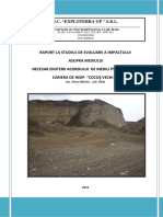 Cariera de Nisip - Raport La Studiul de Impact Cocos Vechi 2 PDF