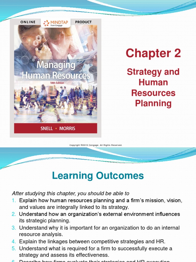 CHAPTER 2 Strategy and Human Resources Planning | PDF | Strategic ...