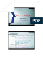 BJT Transistor AC Analysis