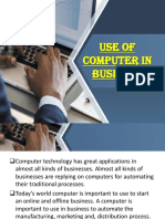 Importance of Computers in Business Management (35 characters