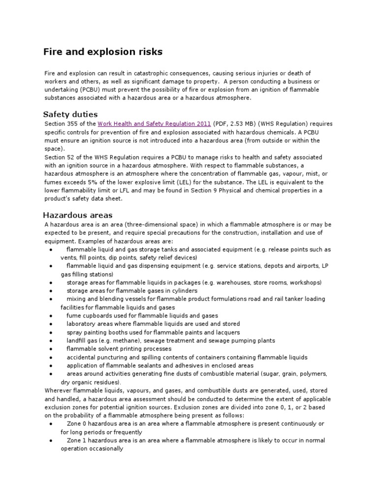 Fire and Explosion Risk Management Guide | PDF | Combustion | Hvac