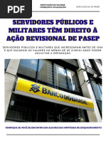 Servidores Publicos Militares tem Direito a Ação Revisional de PASEP