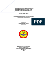 Pengaruh Skeptisme Profesionalisme Auditor Terhadap Kualitas Audit Pada Kap Gideon Adi Dan Rekan