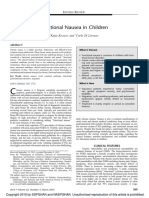 Functional Nausea in Children: Katja Kovacic and Carlo Di Lorenzo