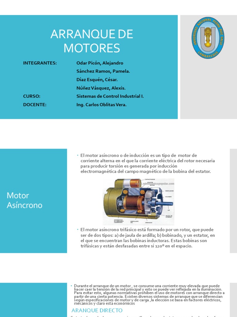 Arranque de Motores | PDF | Corriente eléctrica | Física