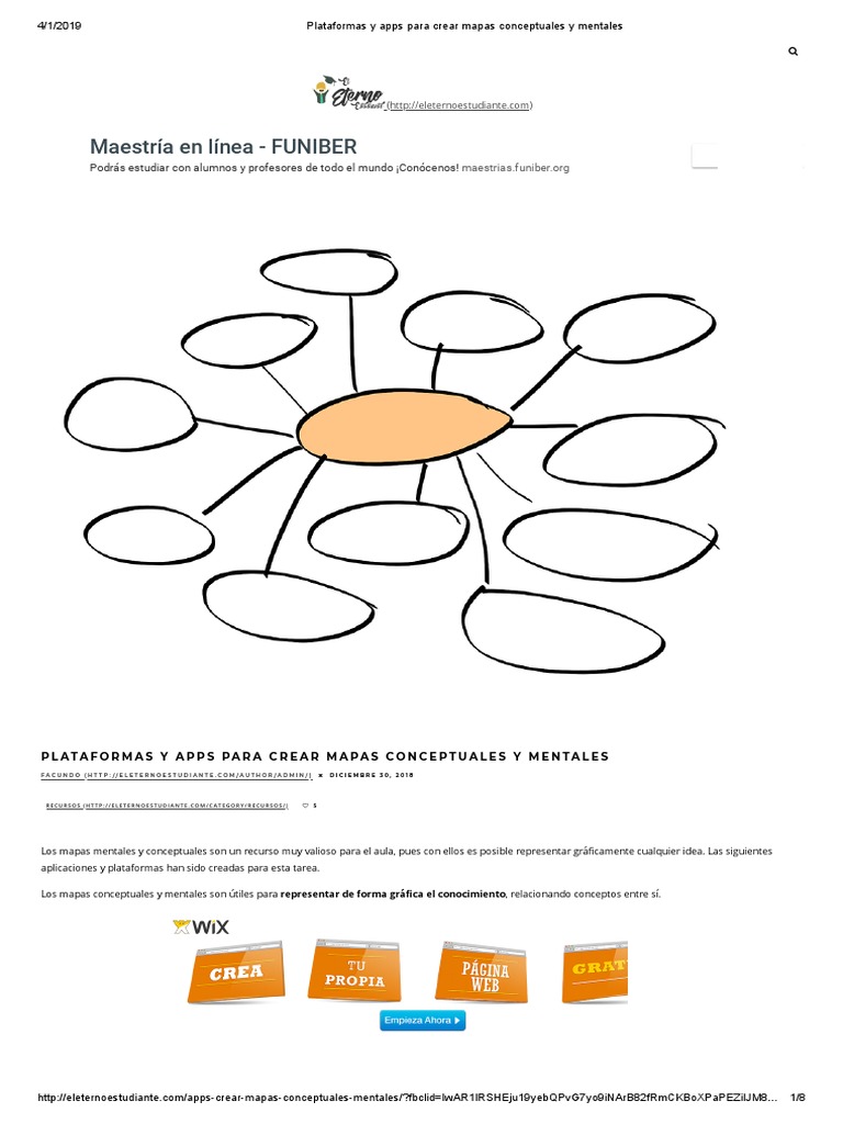 Plataformas y apps para crear mapas conceptuales y