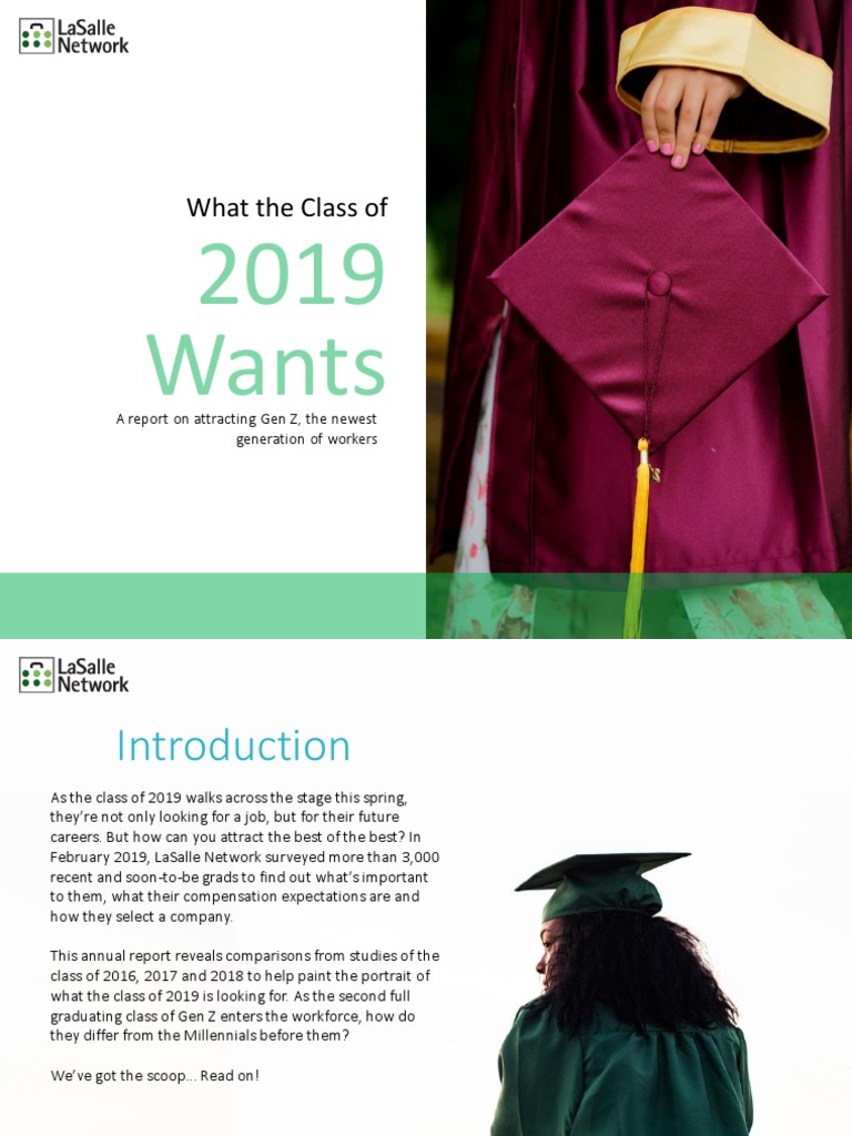 LaSalle Network Survey PDF Millennials Employee Benefits