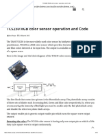 TCS230 RGB Color Sensor Operation and Code: Ravi Pujar 21 March 2015