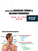 Anatomi Radiologi Thorax & Saluran Pernapasan