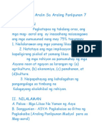 1.banghay Aralin Sa Araling Panlipunan 7 I - Layunin