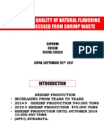 A Study 0F The Quality of Natural Flavoring Powder Processed From Shrimp Waste