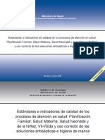 Estándares e Indicadores de Calidad MINSA PDF