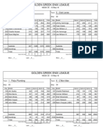 Week 35 - Completed Scorecards