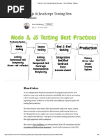 Node - Js & JavaScript Testing Best Practices - Yoni Goldberg - Medium