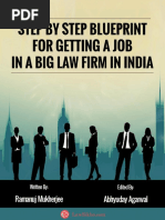 Step by Step Blueprint For Getting A Job in A Big Law Firm in India PDF