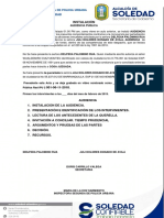 AUDIENCIA PÚBLICA Traslado de Experticio y Resolucioon Final