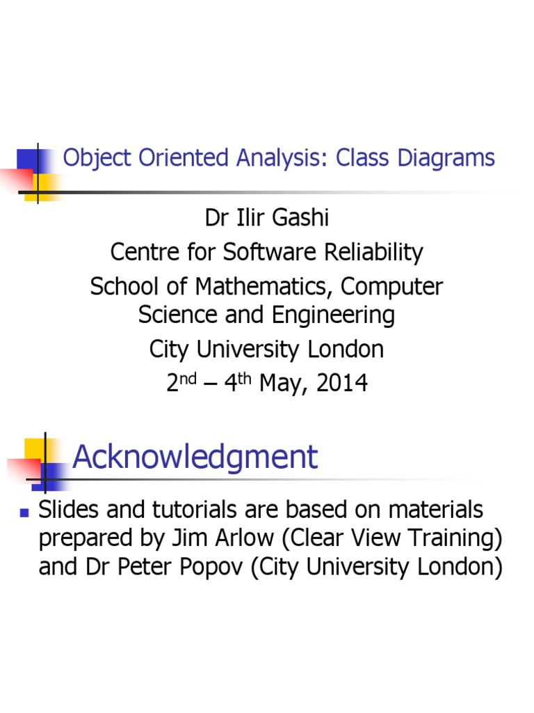 Lecture 3 Analysis Class Diagrams | PDF | Inheritance (Object Oriented ...