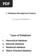 7.2 Types of Databases