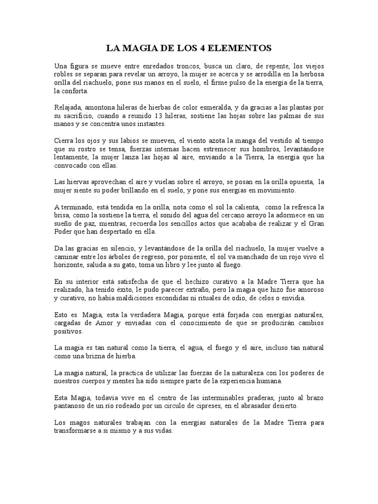 La Magia de Los 4 Elementos | PDF | Incendios | Rituales
