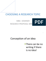 Choosing A Research Topic Revised 2010