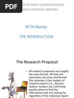 Background To The Study and Research Problem