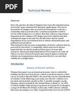 Technical Review: History of Electric Vehicles