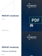 Web-007 Javascript: © Luxoft Training. All Rights Reserved