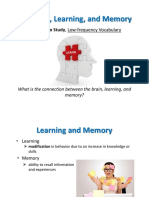 The Brain, Learning, and Memory: Key: AWL To Study, Low-Frequency Vocabulary