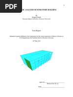 Dynamic Analysis of Four Story Building: Term Report