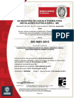 Certificado Iso 9001 - Sr Industria